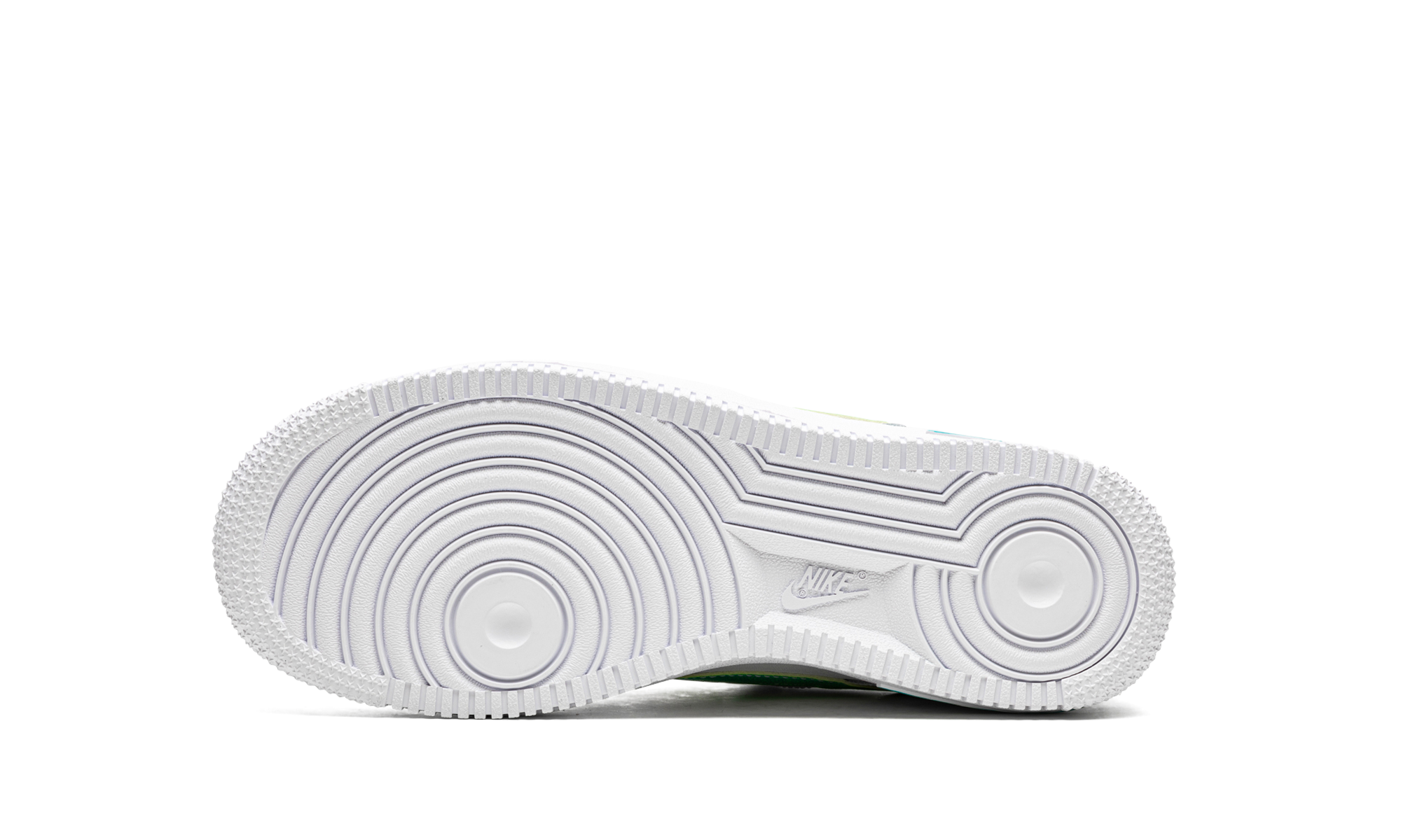 nike air force 1 low white aquamarine gs+DJ5154-100+bottom view
