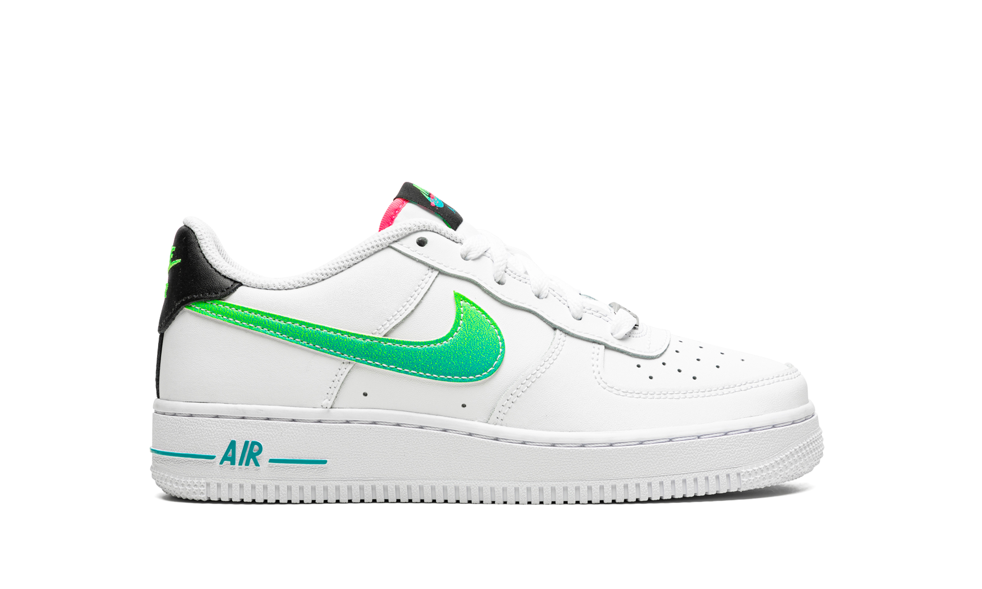 nike air force 1 low white aquamarine gs+DJ5154-100+right view