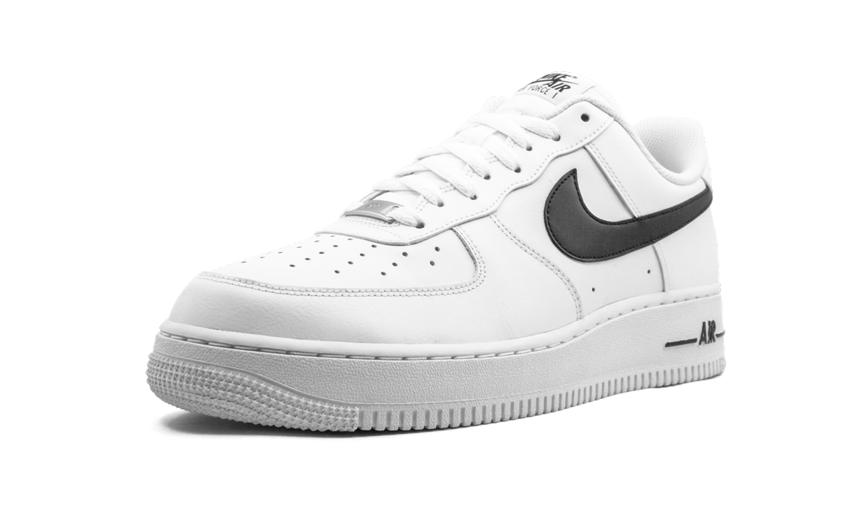 nike air force 1 low white black 2020+CJ0952-100+left diagnol single view