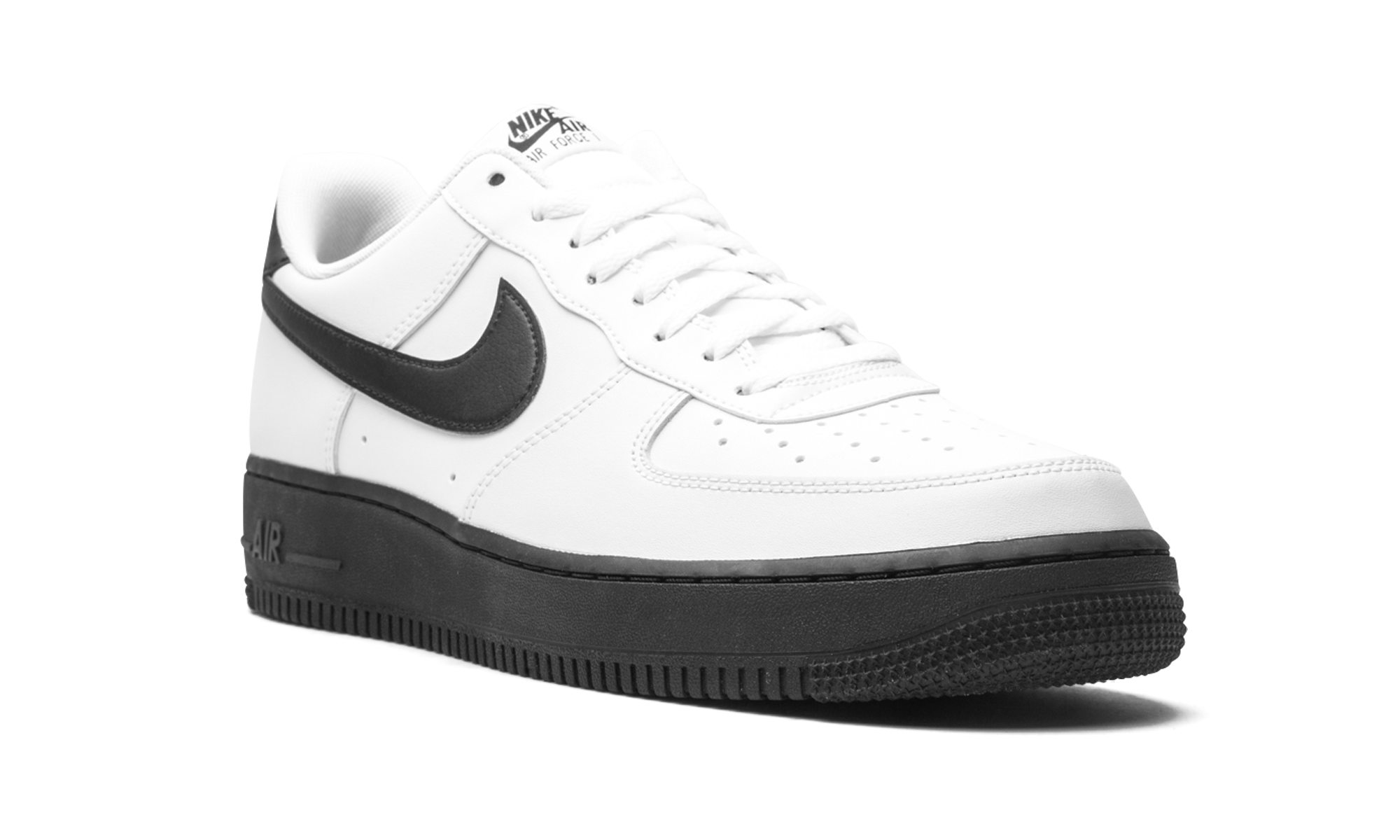 nike air force 1 low white black midsole+CK7663-101+diagnol right view