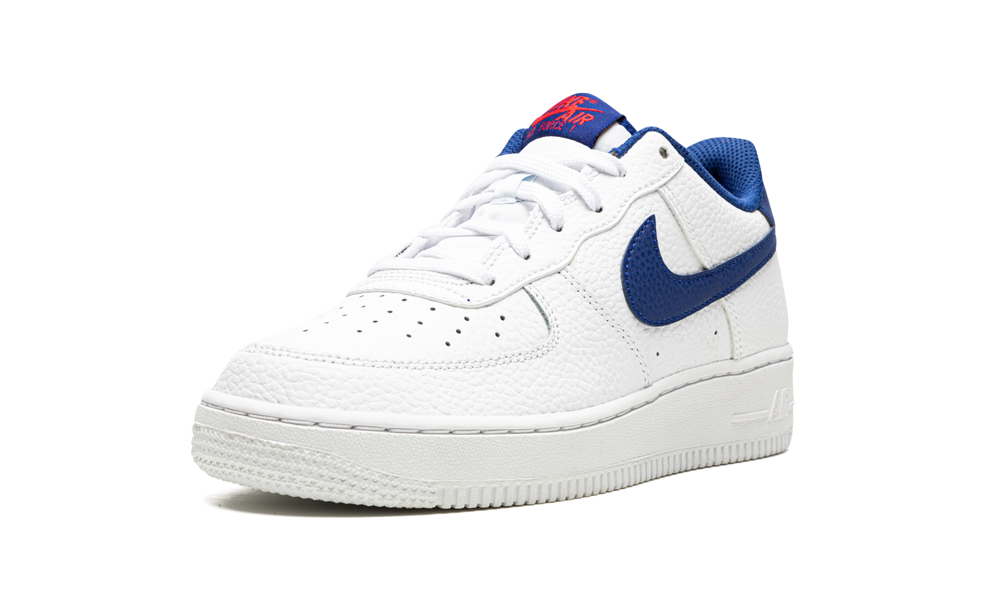 nike air force 1 low white deep royal gs+CT3839-101+left diagnol single view