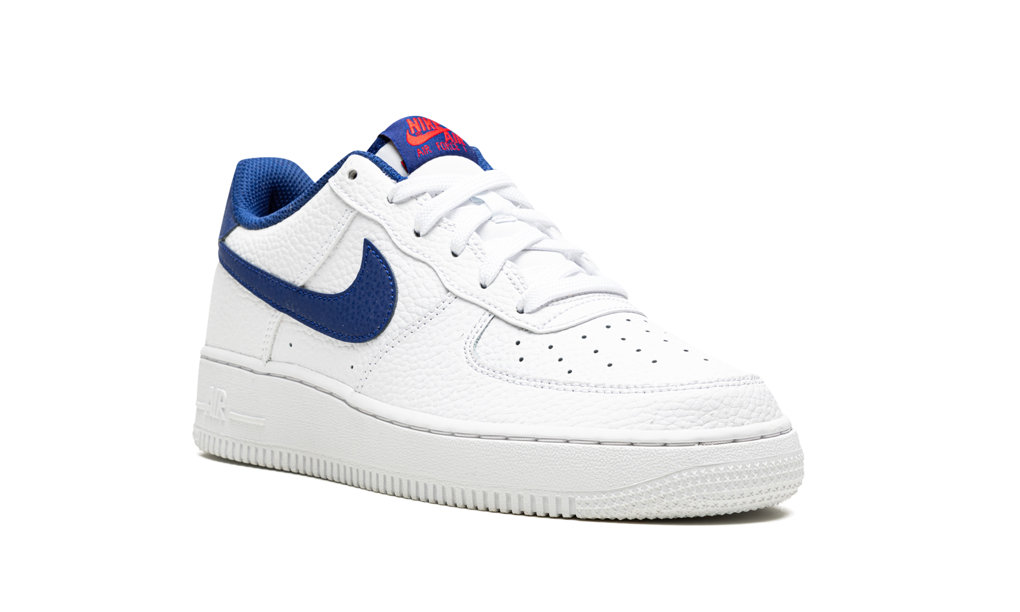 nike air force 1 low white deep royal gs+CT3839-101+diagnol right view