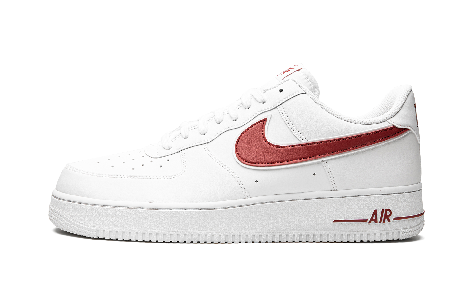 nike air force 1 low white gym red+AO2423-102+diagnol right view 1
