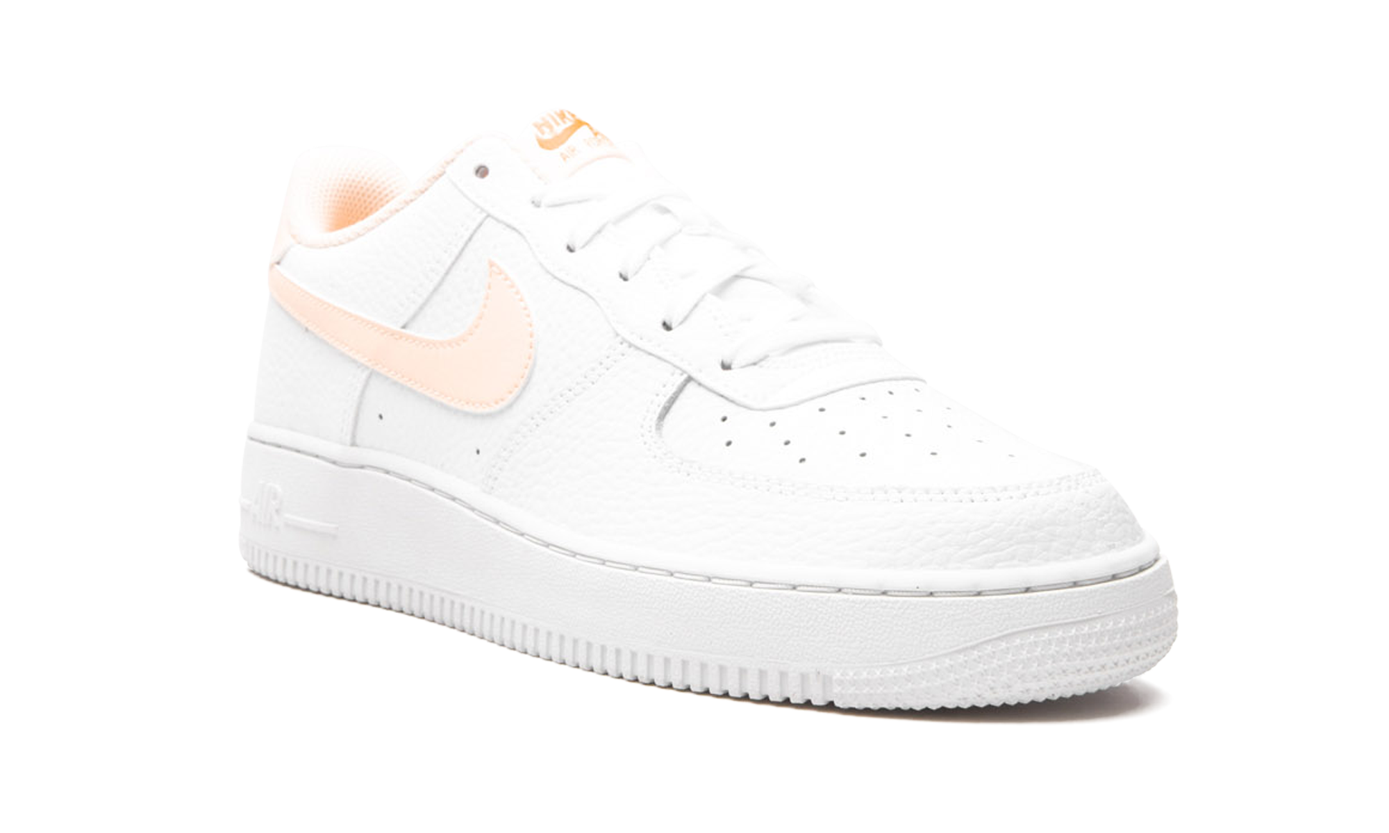 nike air force 1 low white hyper crimson gs+CT3839-102+diagnol right view