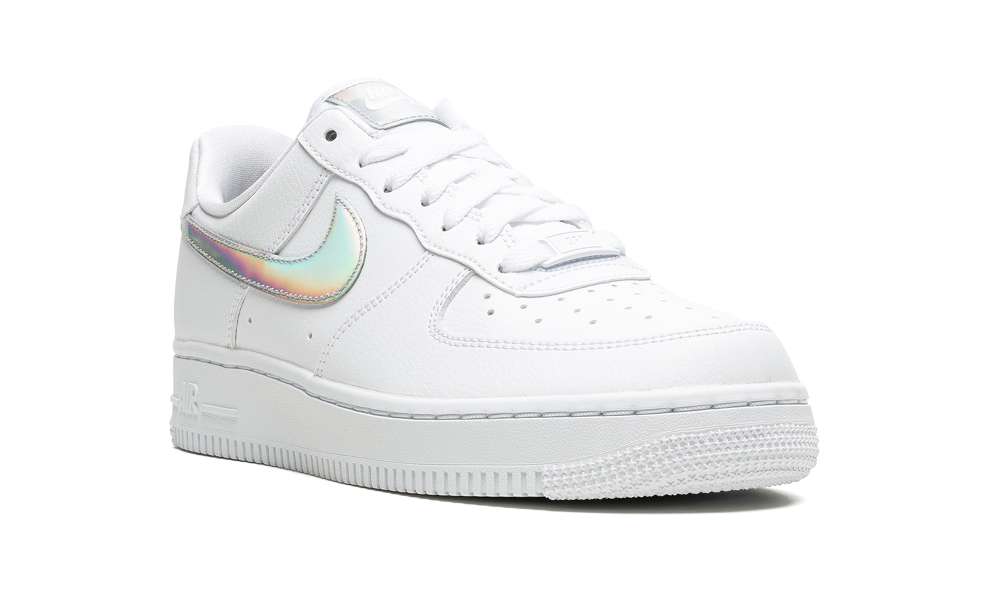 nike air force 1 low white irisdescent women s+CJ1646-100+diagnol right view