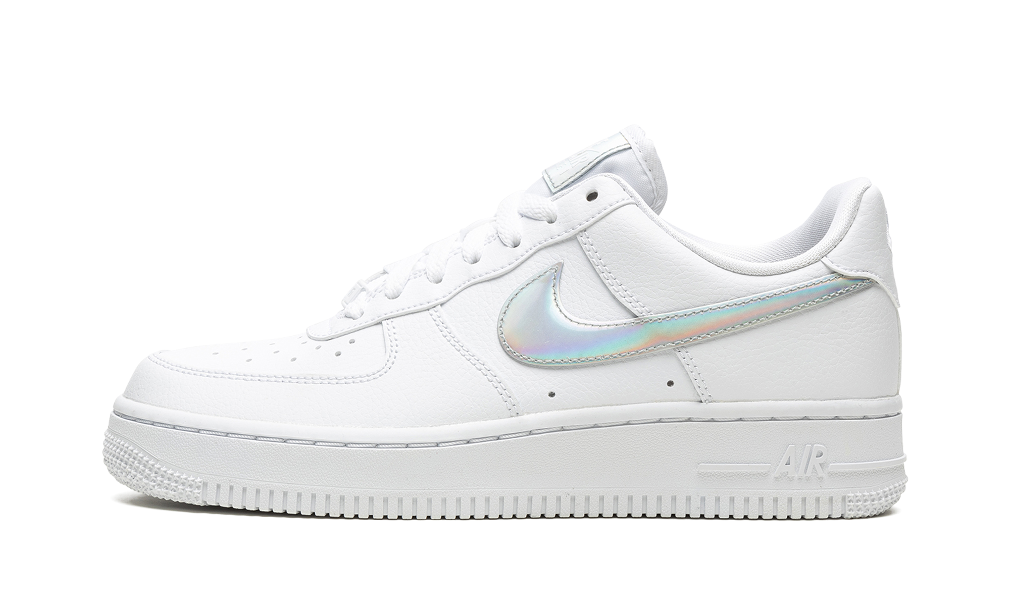 nike air force 1 low white irisdescent women s+CJ1646-100+diagnol right view 1