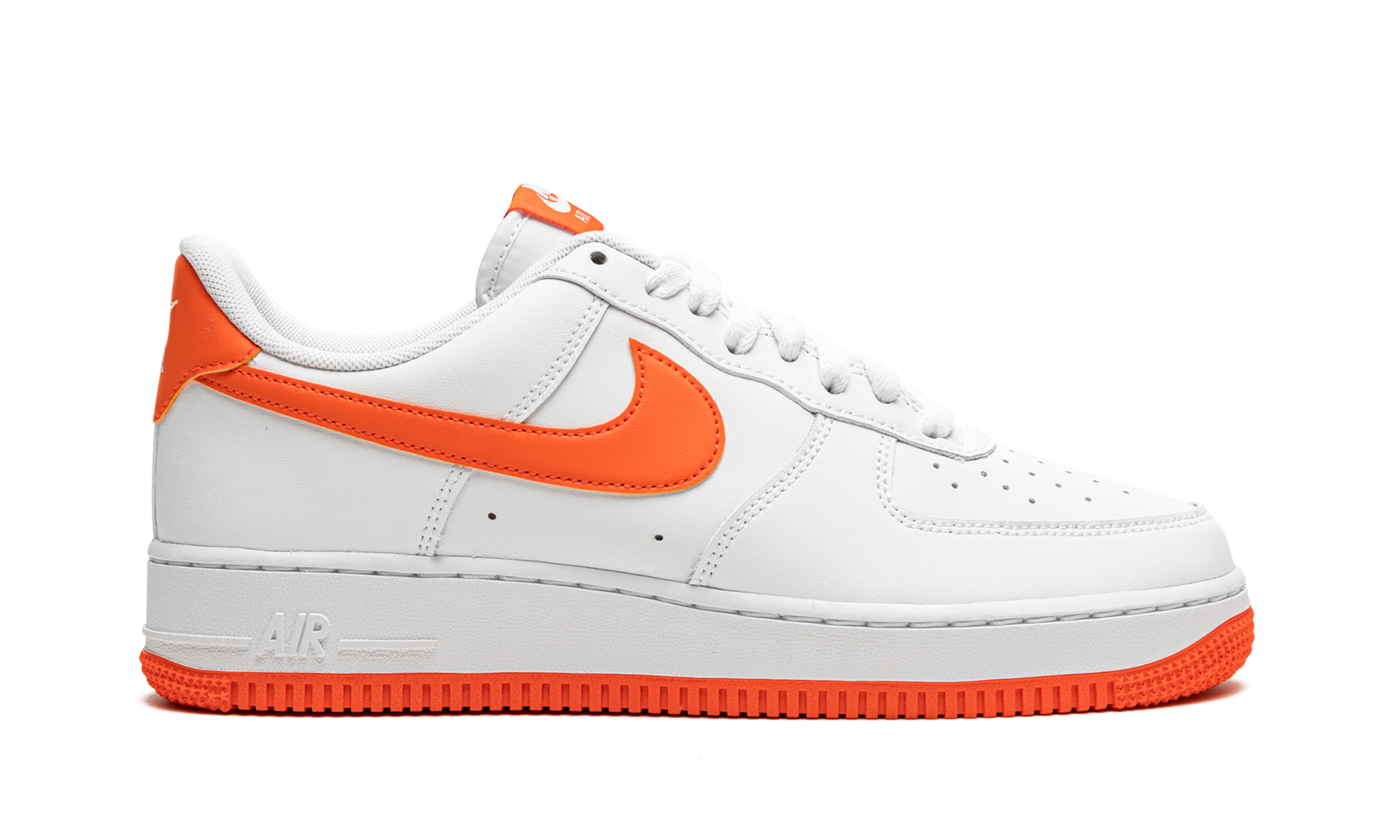 nike air force 1 low white orange 2021+DC2911-101+right view