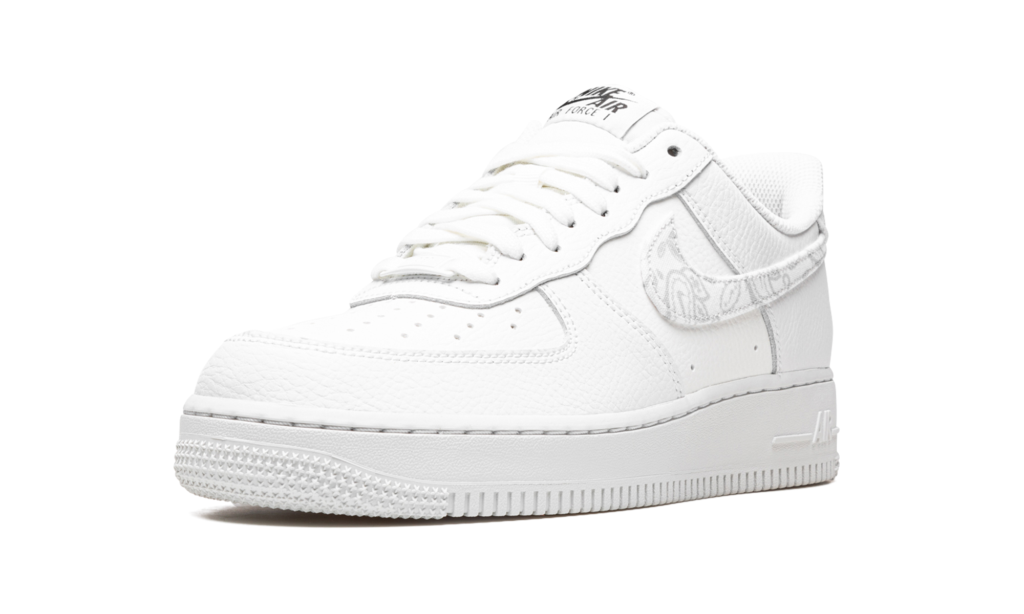 nike air force 1 low white paisley women s+DJ9942-100+left diagnol single view
