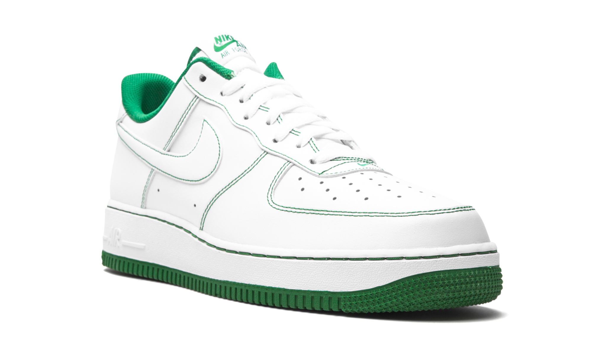 nike air force 1 low white pine green+CV1724-103+diagnol right view