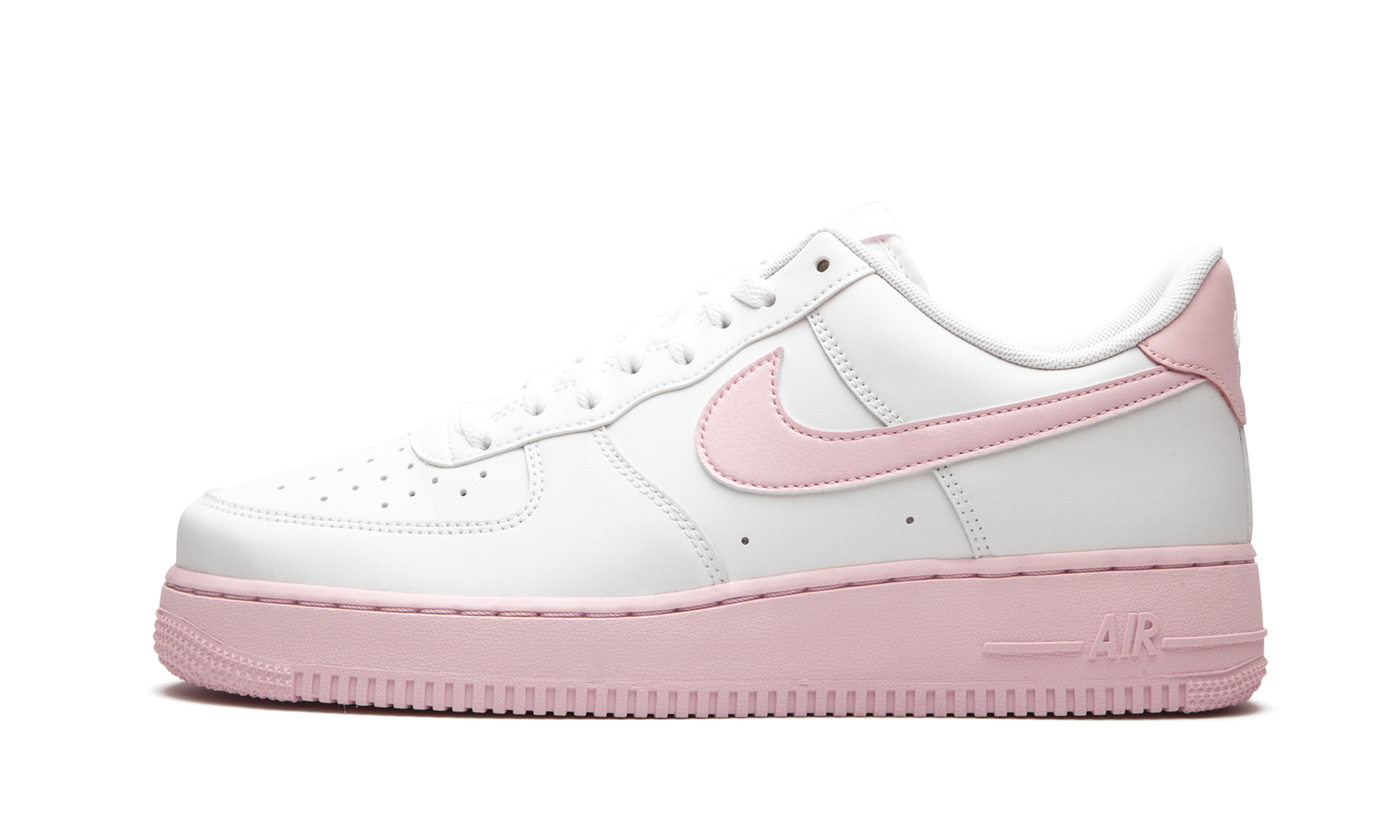 nike air force 1 low white pink foam+CK7663-100+diagnol right view 1