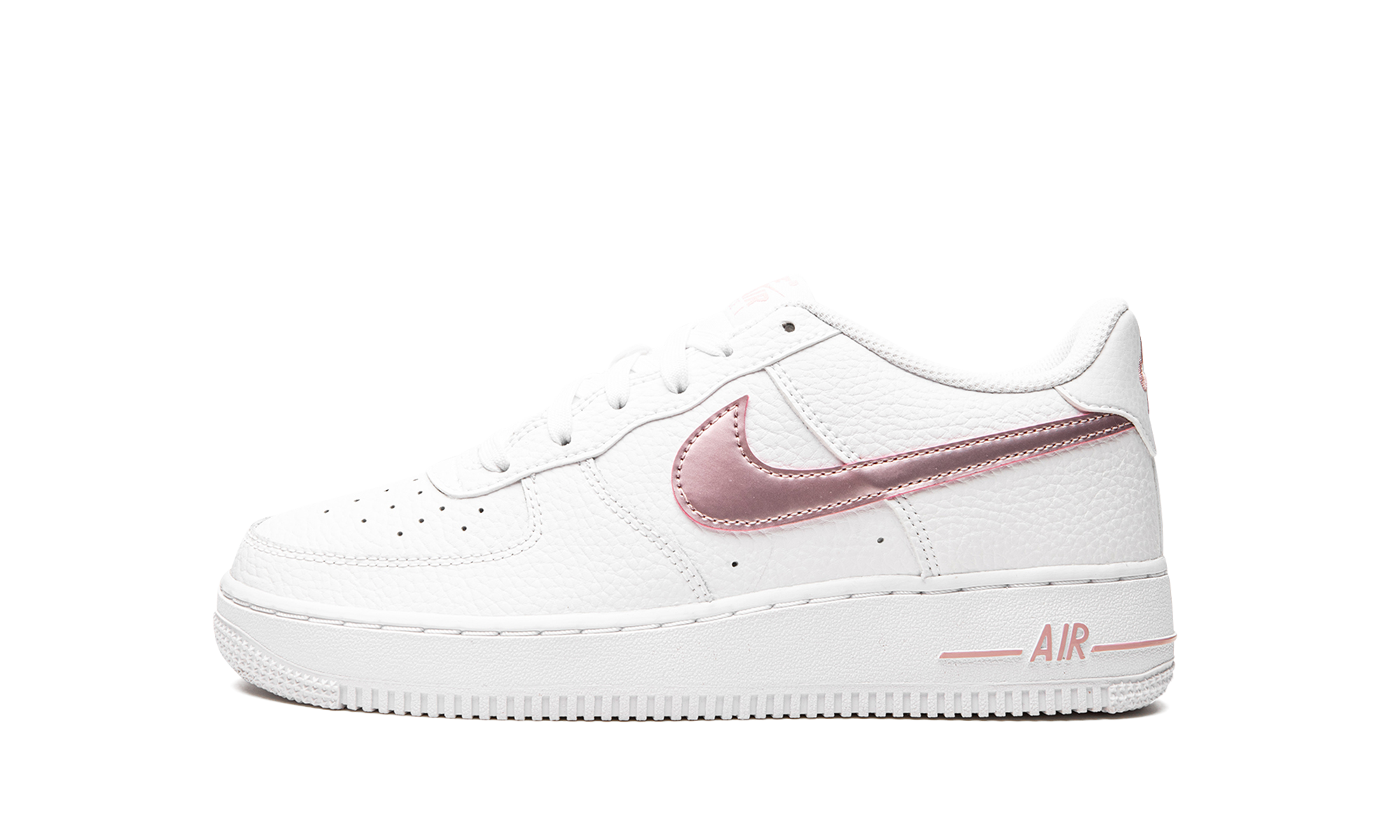 nike air force 1 low white pink glaze gs+CT3839-104+diagnol right view 1