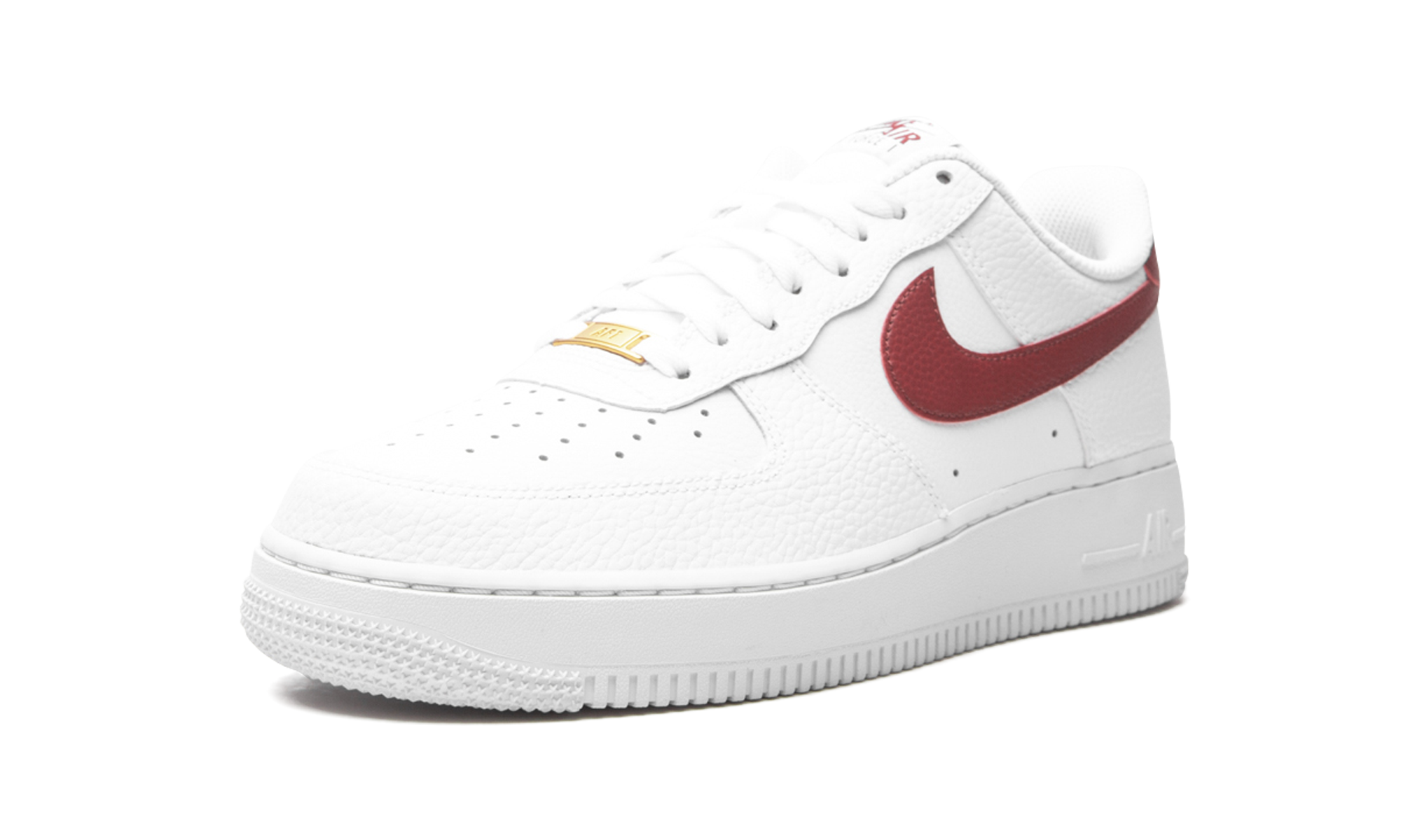 nike air force 1 low white team red+CZ0326-100+left diagnol single view