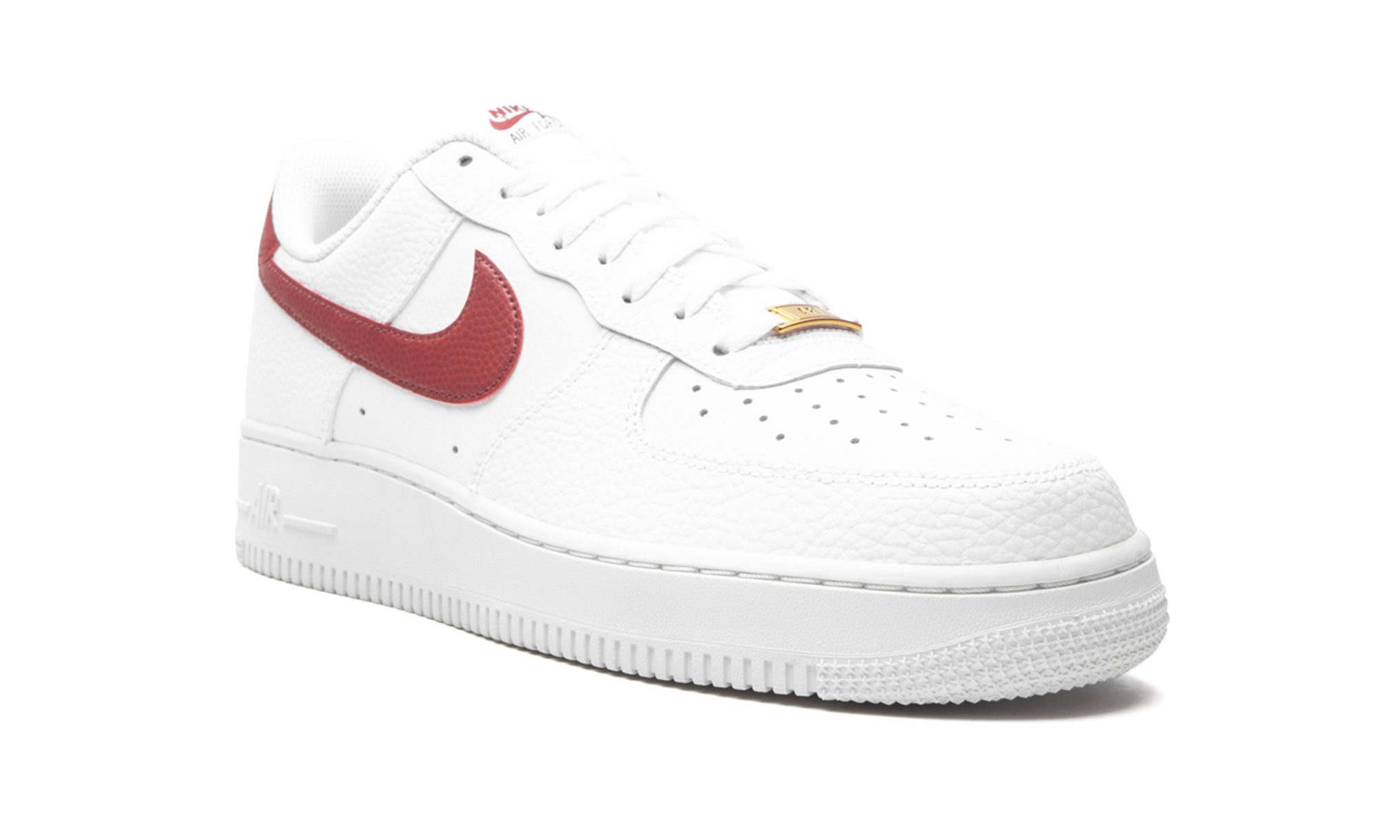 nike air force 1 low white team red+CZ0326-100+diagnol right view