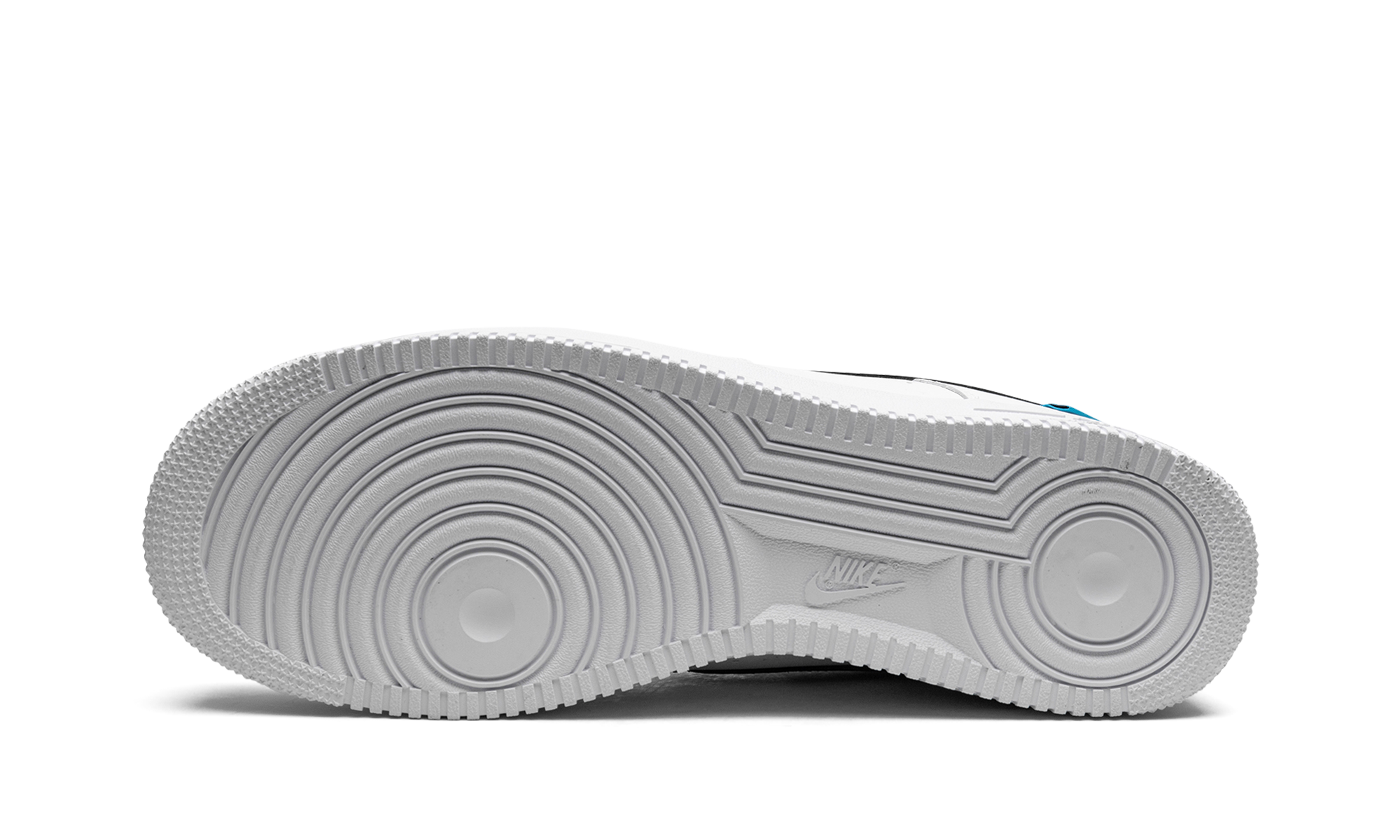 nike air force 1 low worldwide white blue fury black+CK7648-100+bottom view