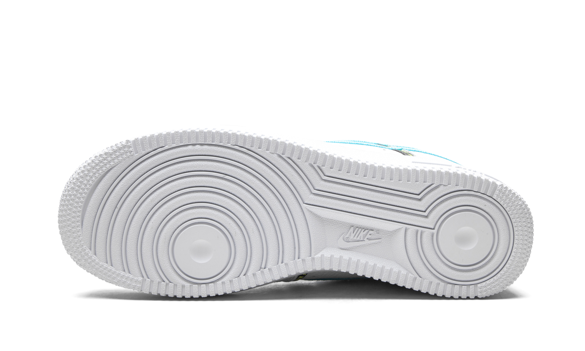nike air force 1 low worldwide white blue fury volt+CK7213-100+bottom view