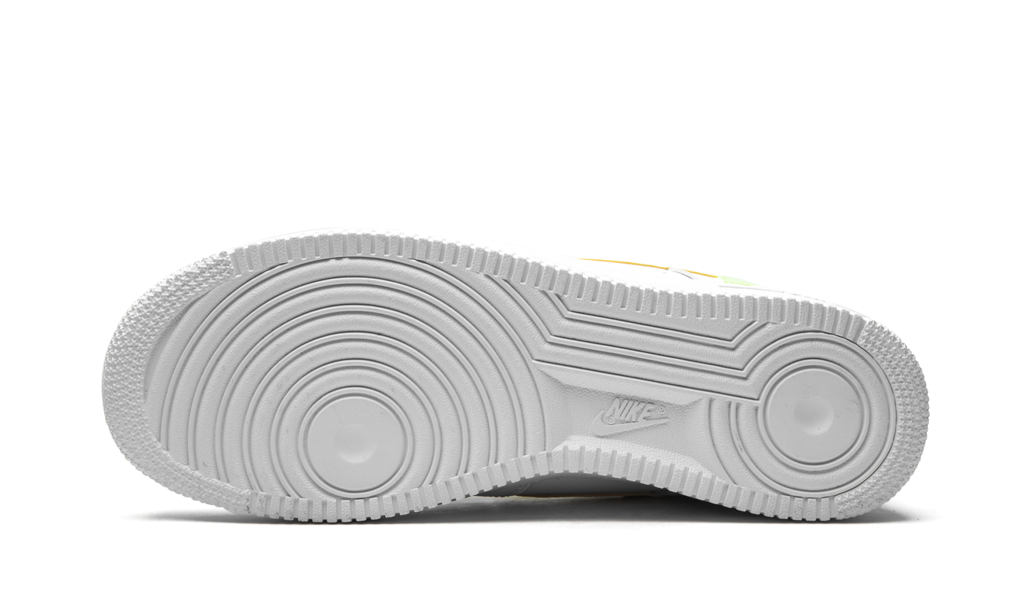 nike air force 1 low worldwide white volt+CK6924-101+bottom view