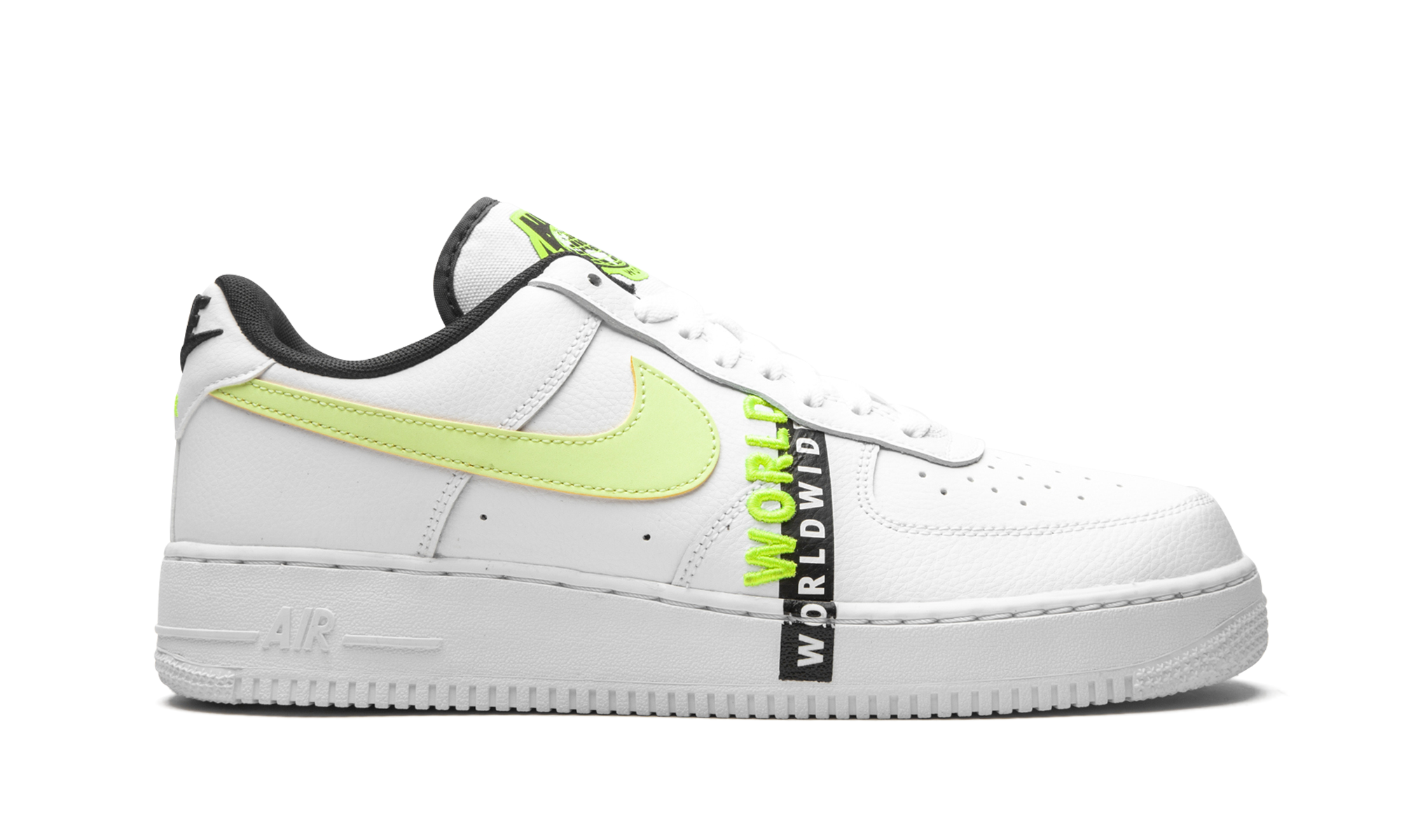 nike air force 1 low worldwide white volt+CK6924-101+right view