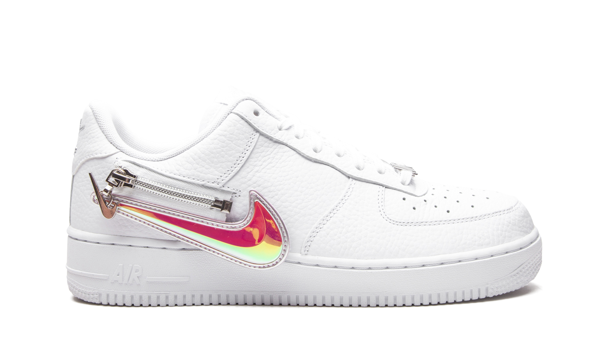 nike air force 1 low zip swoosh white+CW6558-100+right view