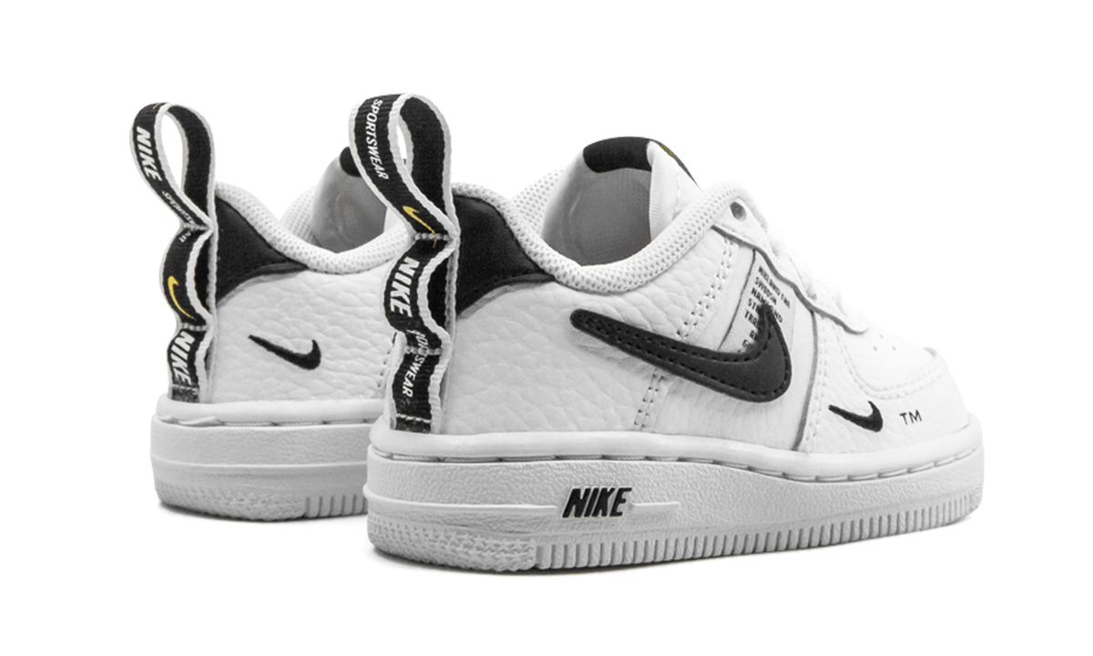 nike air force 1 lv8 utility white td+AV4273-100+diagnol right behind view