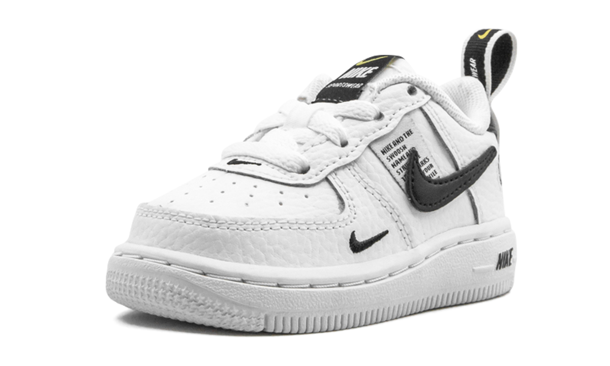 nike air force 1 lv8 utility white td+AV4273-100+left diagnol single view