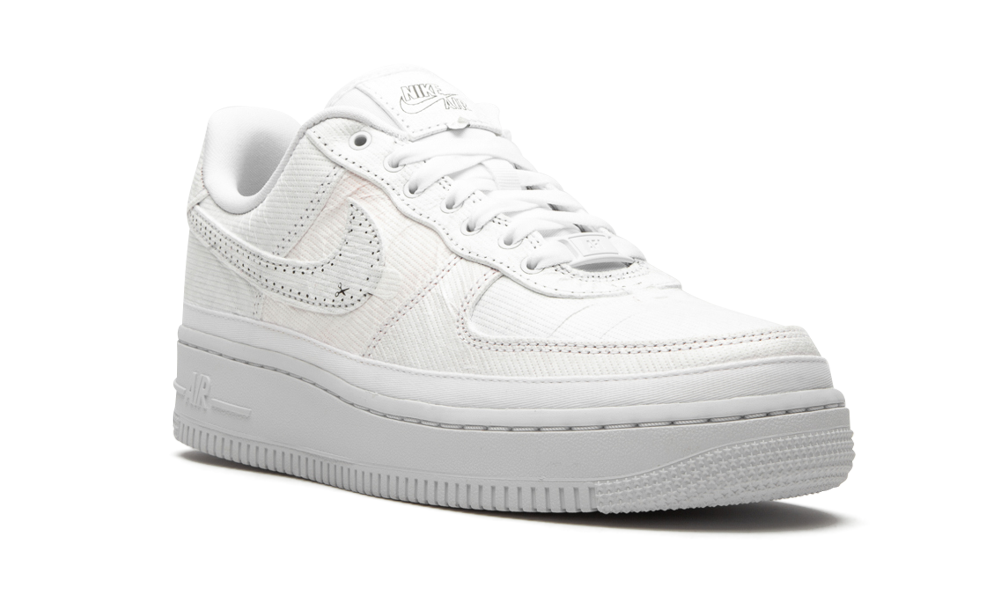 nike air force 1 lx reveal black swoosh women s+CJ1650-100+diagnol right view