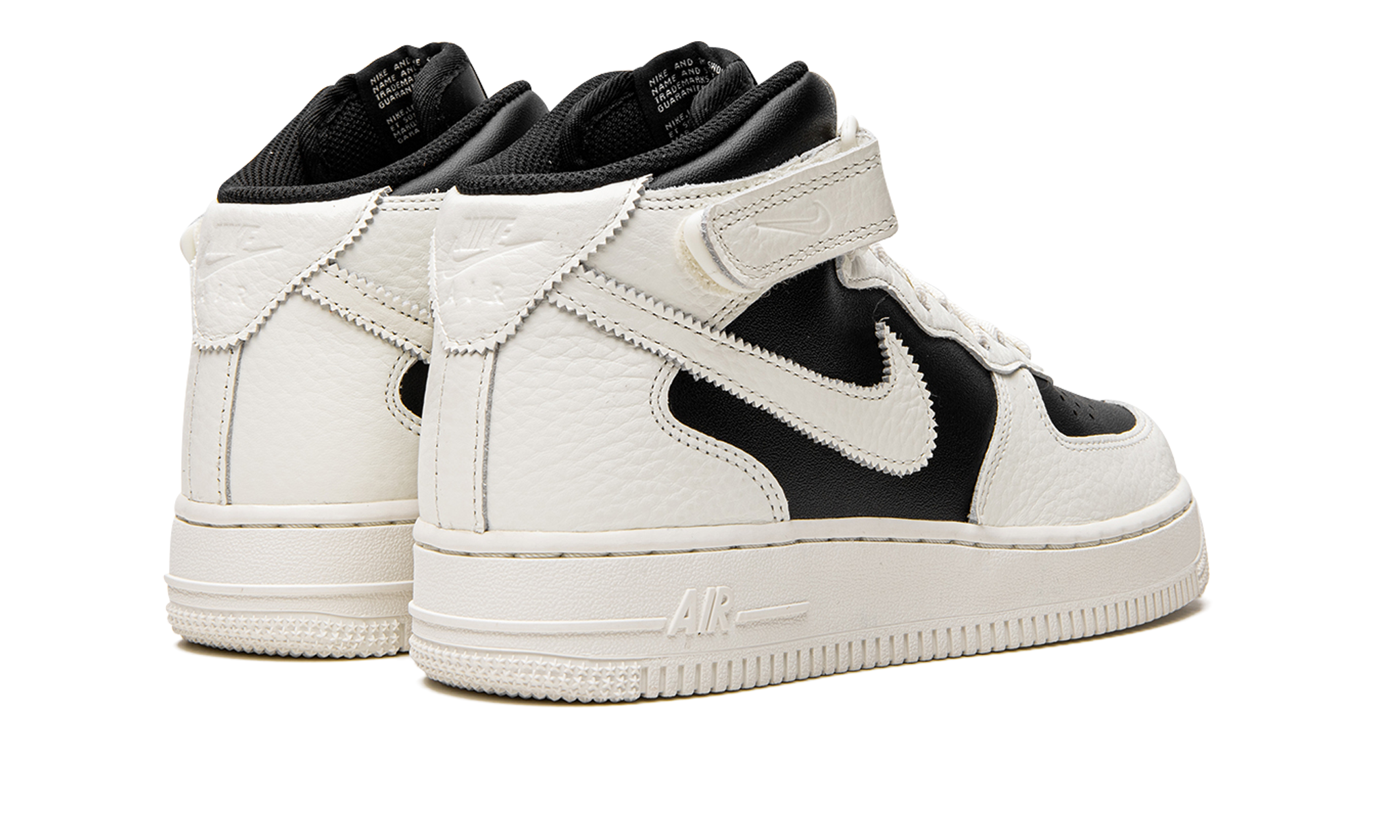nike air force 1 mid 07 every 1 reverse panda women s+DV2224-001+diagnol right behind view