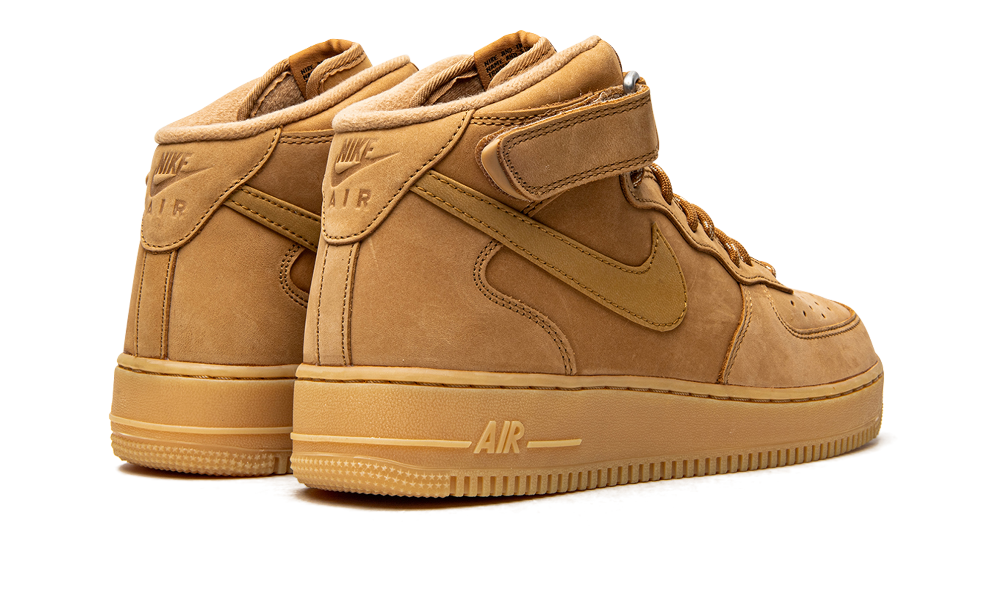nike air force 1 mid 07 flax+DJ9158-200+diagnol right behind view