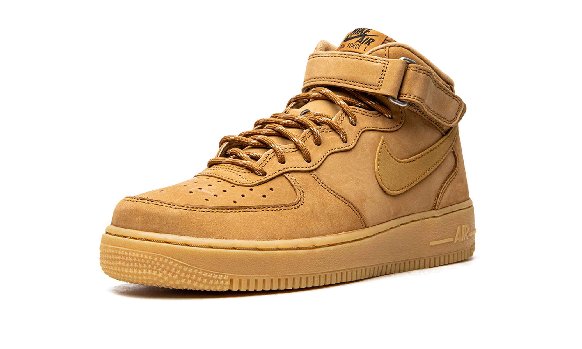 nike air force 1 mid 07 flax+DJ9158-200+left diagnol single view