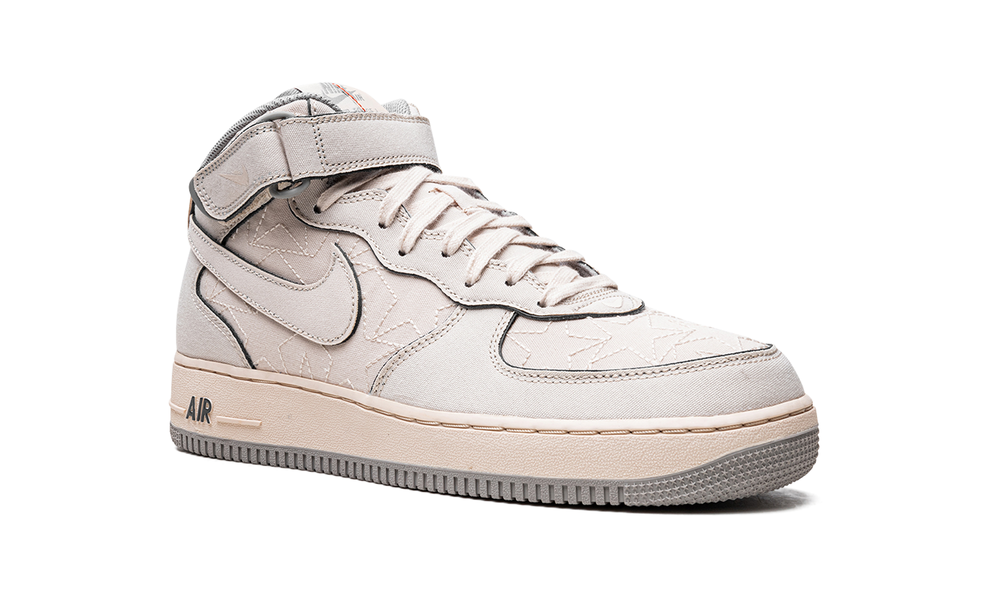 nike air force 1 mid 07 tear away pearl white+DZ5367-219+diagnol right view