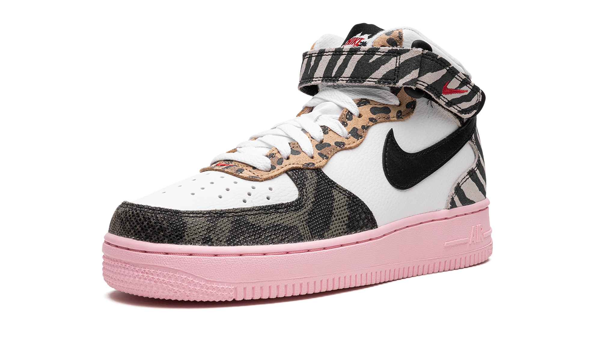 nike air force 1 mid 07 tunnel walk women s+DZ4841-100+left diagnol single view