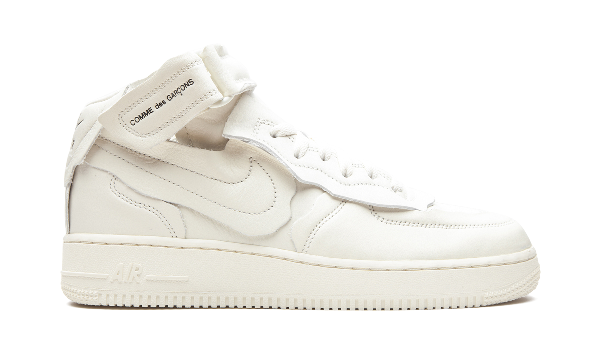 nike air force 1 mid comme des garcons white+DC3601-100+right view
