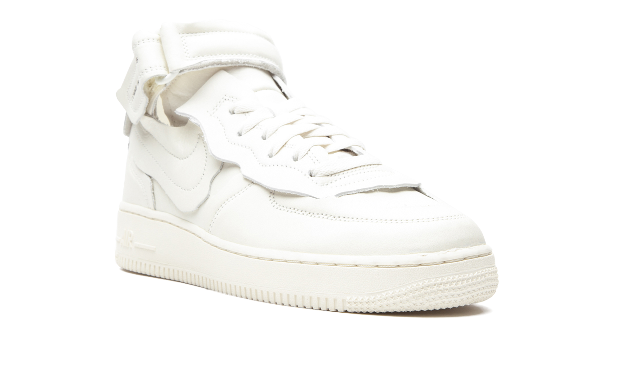 nike air force 1 mid comme des garcons white+DC3601-100+diagnol right view