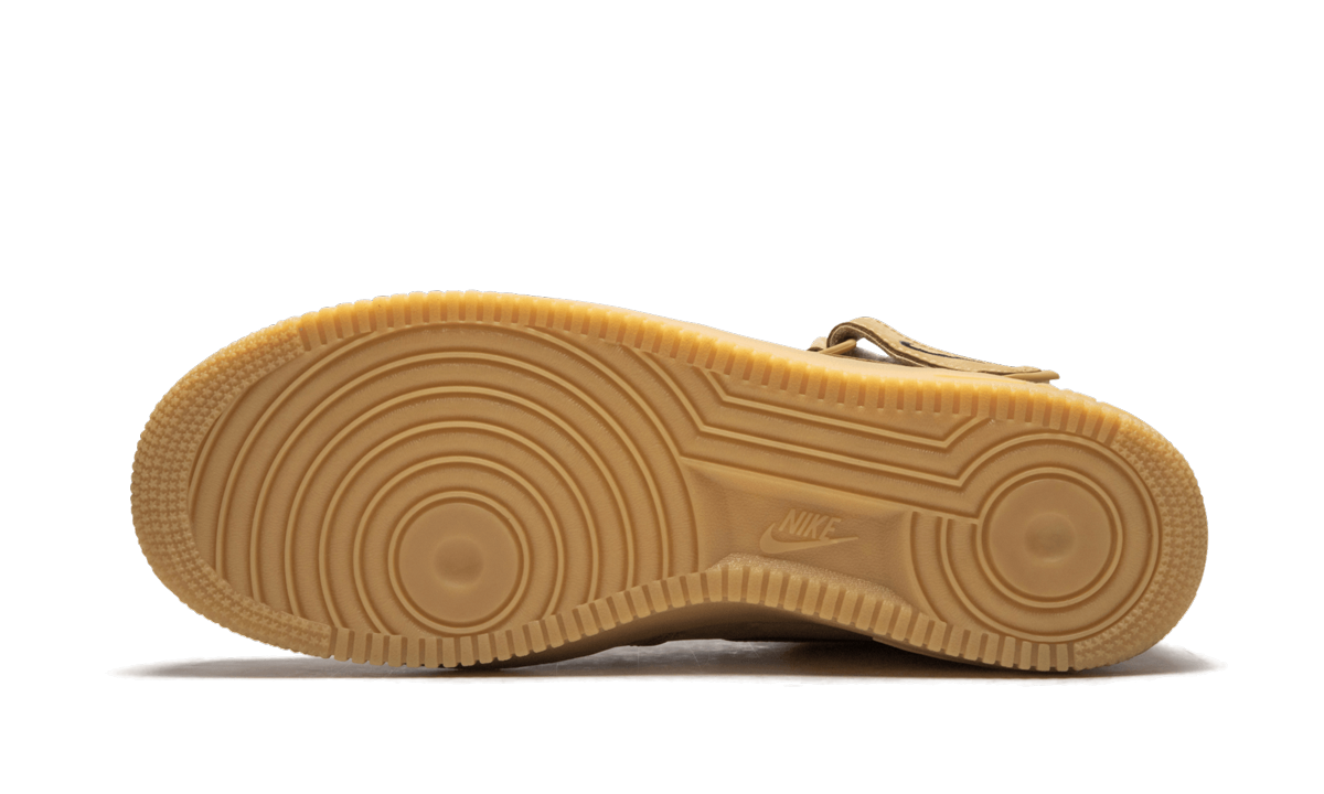 nike air force 1 mid flax 2016+715889-200+bottom view