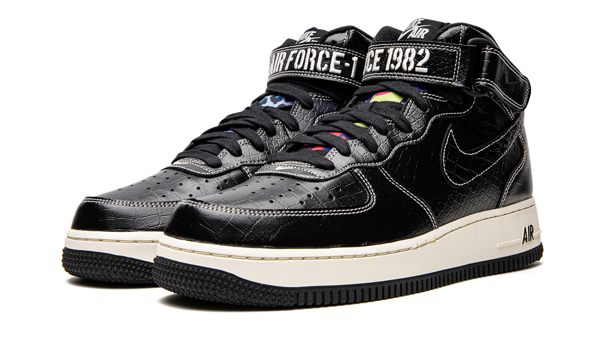 nike air force 1 mid lx our force 1+DV1029-010+diagnol left view