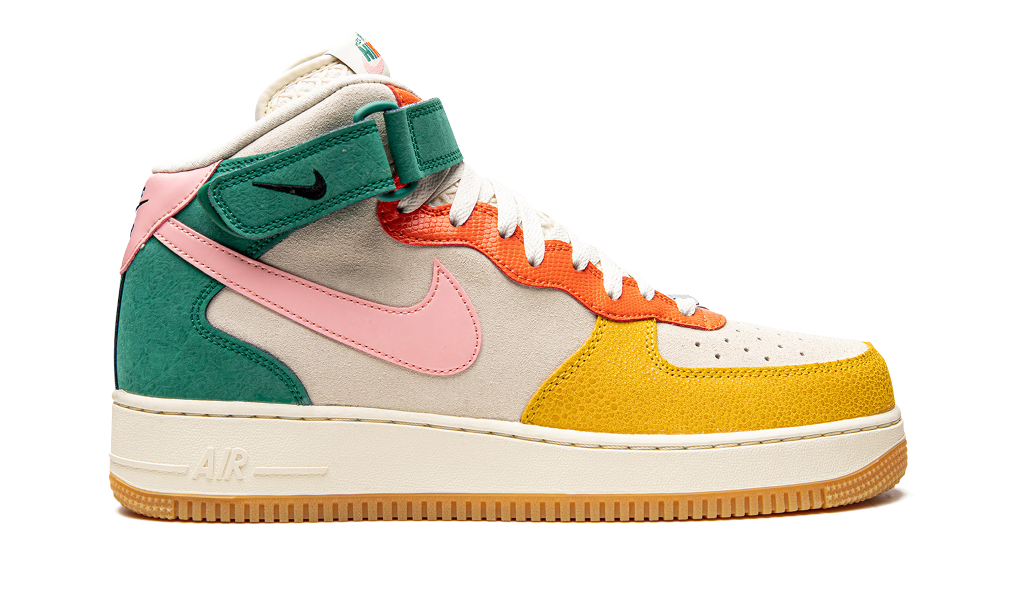 nike air force 1 mid nh vivid sulfur rush orange+DR0158-100+right view