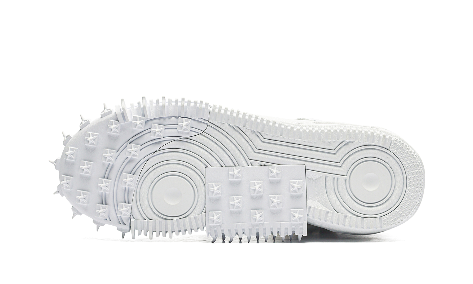 nike air force 1 mid off white graffiti white+DR0500-100+bottom view