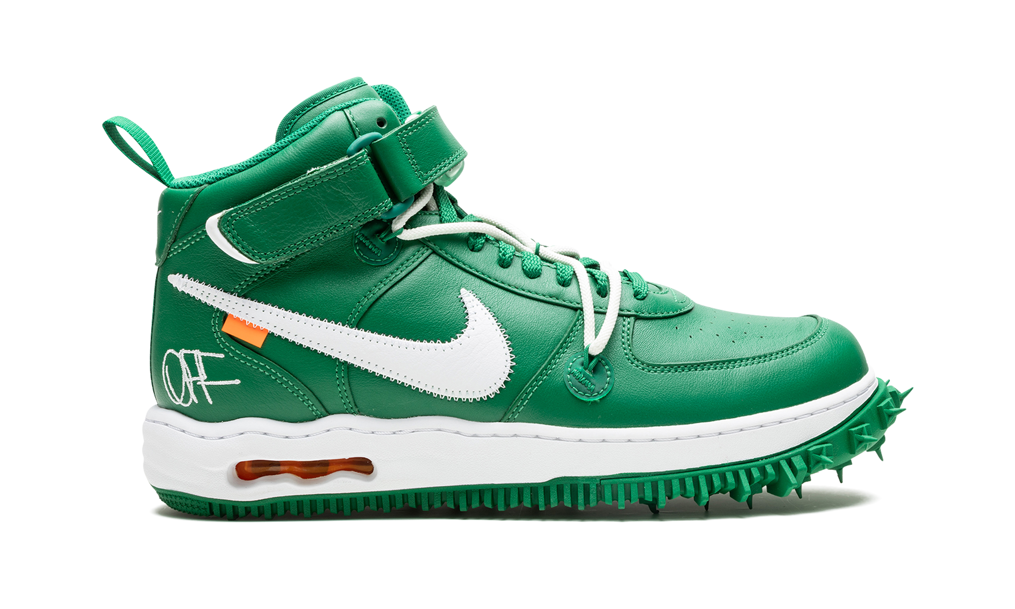 nike air force 1 mid off white pine green+DR0500-300+right view