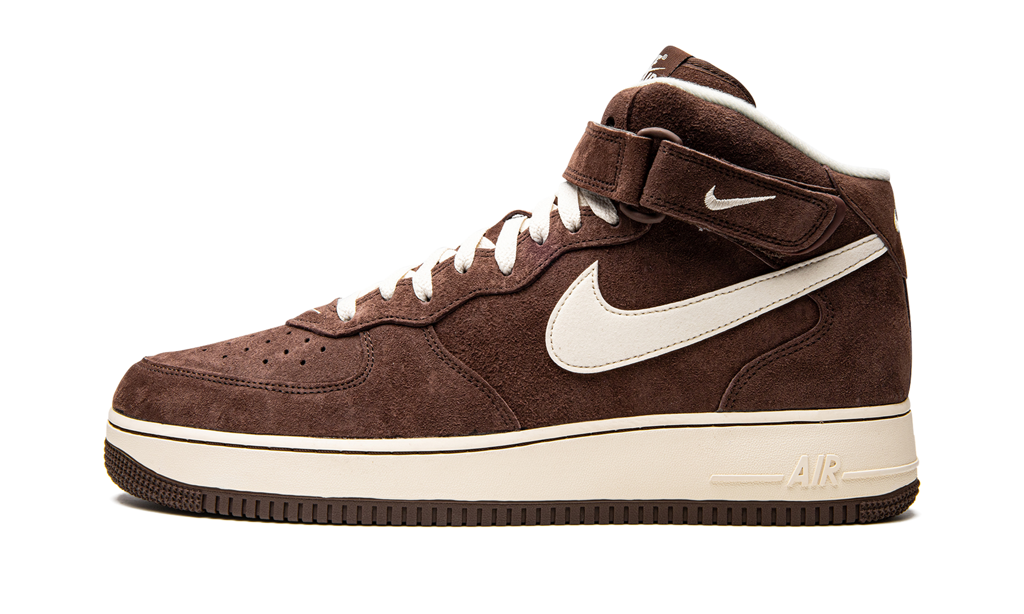 nike air force 1 mid qs chocolate+DM0107-200+diagnol right view 1
