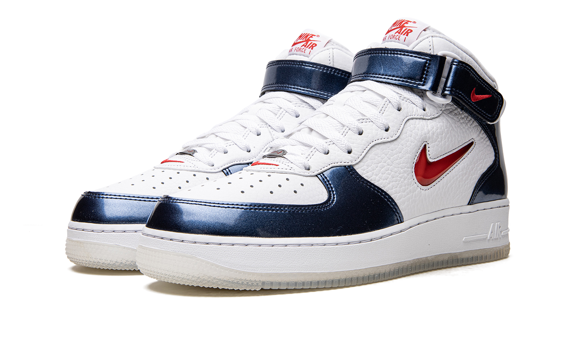 nike air force 1 mid qs independence day+DH5623-101+diagnol left view