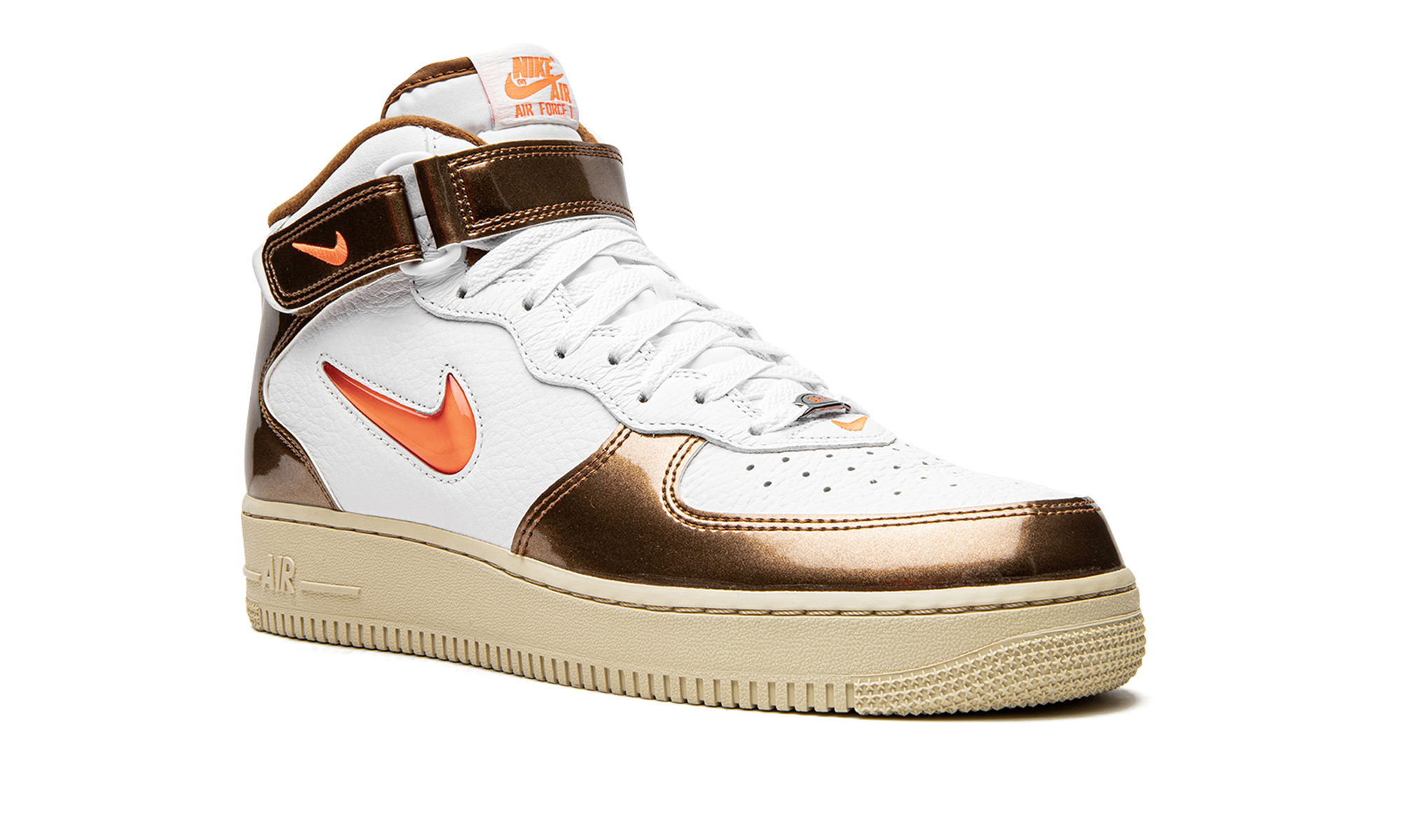 nike air force 1 mid qs jewel ale brown+DH5623-100+diagnol right view