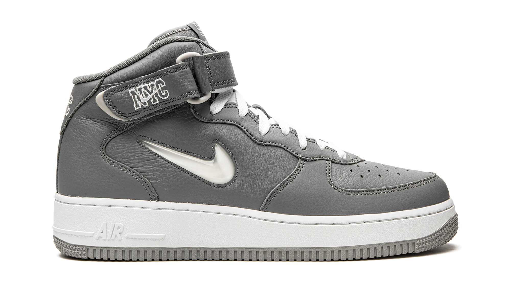 nike air force 1 mid qs jewel nyc cool grey+DH5622-001+right view
