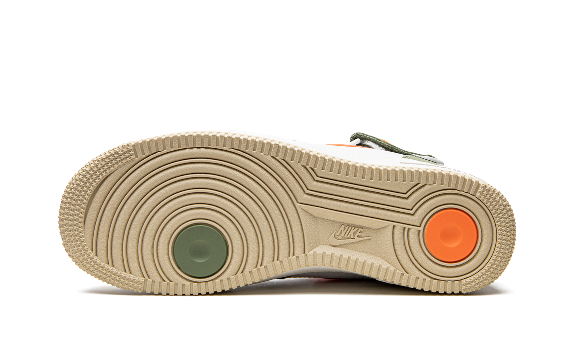 nike air force 1 mid qs jewel oil green+DQ3505-100+bottom view