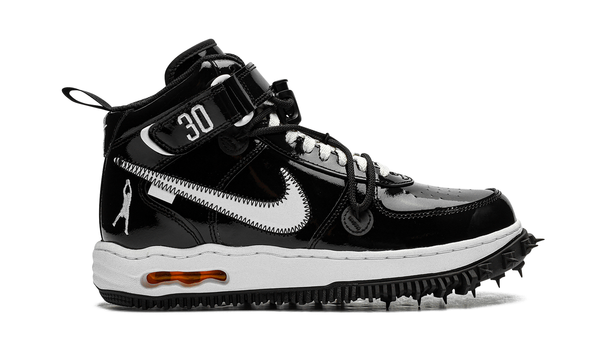 nike air force 1 mid sp off white sheed+DR0500-001+right view