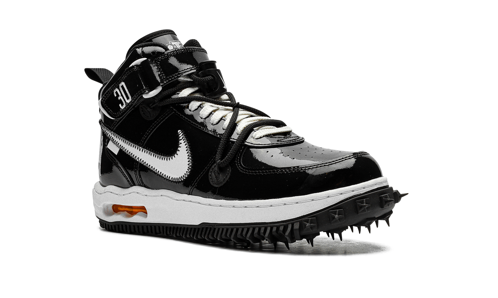 nike air force 1 mid sp off white sheed+DR0500-001+diagnol right view
