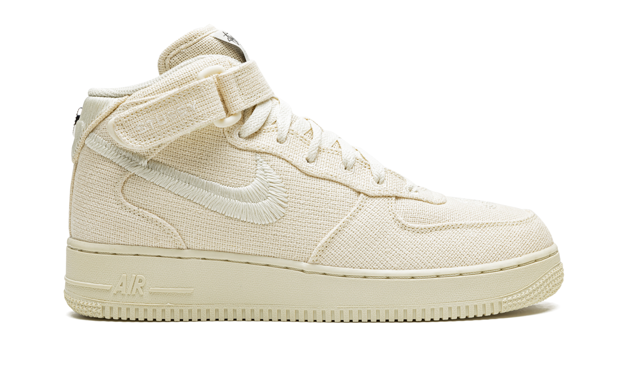 nike air force 1 mid stussy fossil+DJ7841-200+right view