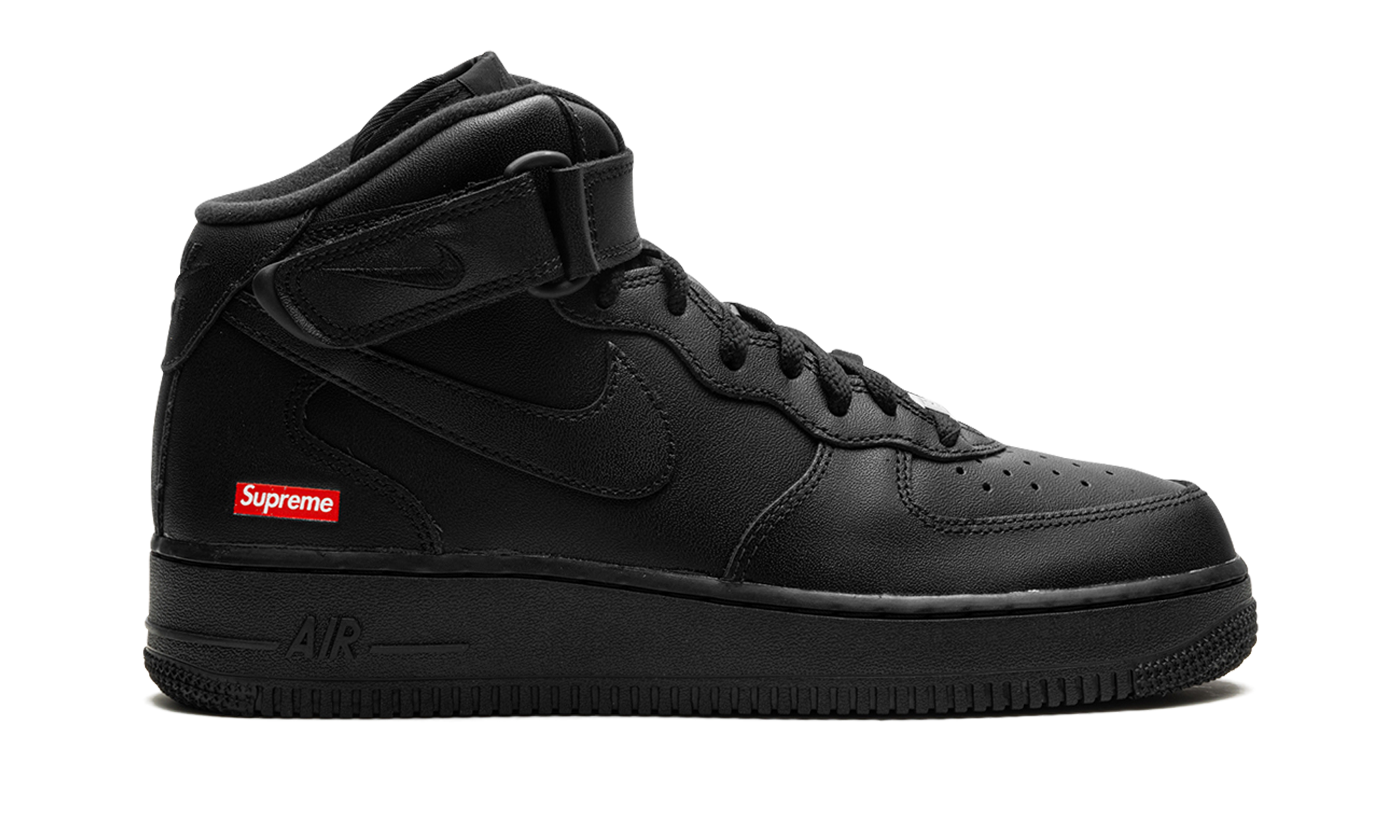 nike air force 1 mid supreme black+FZ8784-001+right view