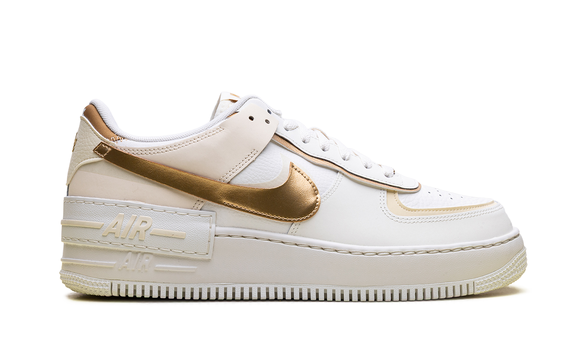 nike air force 1 shadow sail coconut milk metallic gold women s+DZ1847-108+right view