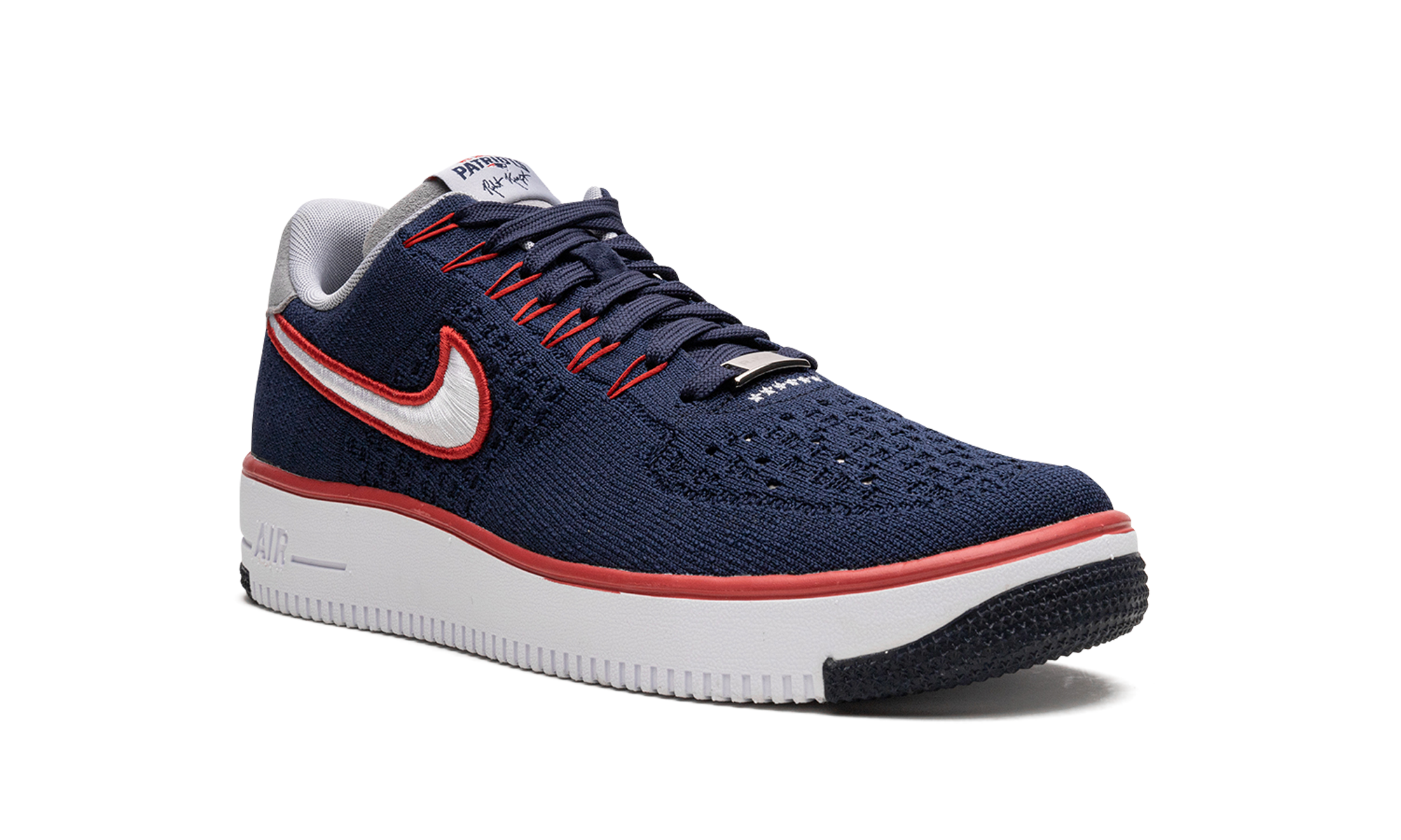 nike air force 1 ultra flyknit low new england patriots r k k+FD0495-400+diagnol right view