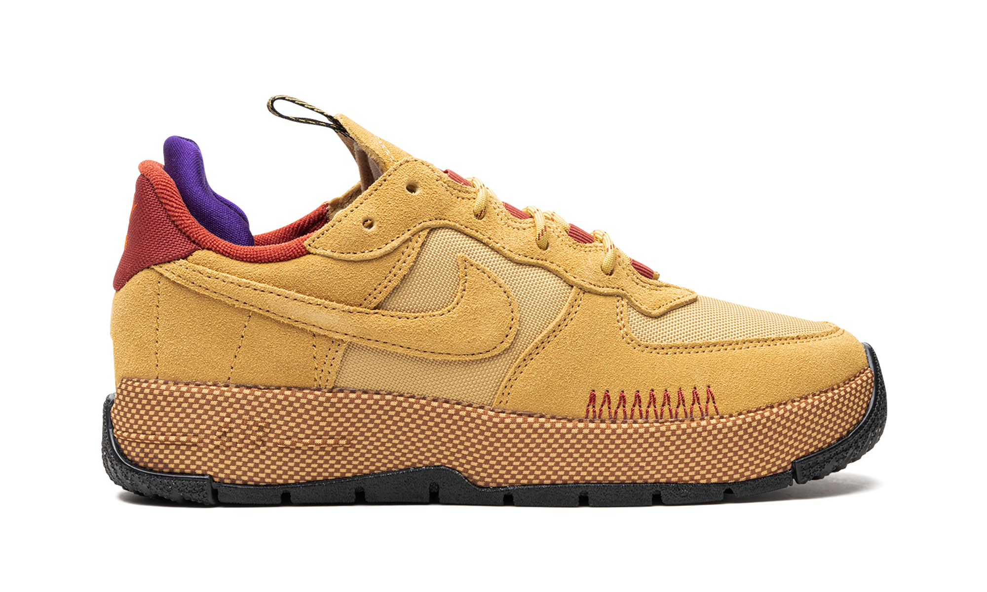 nike air force 1 wild low wheat gold women s+FB2348-700+right view