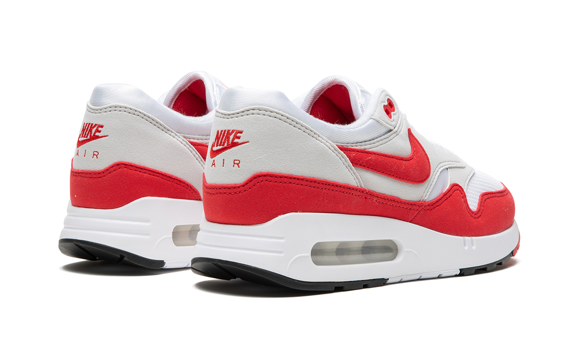 nike air max 1 86 og big bubble sport red women s+DO9844-100+diagnol right behind view